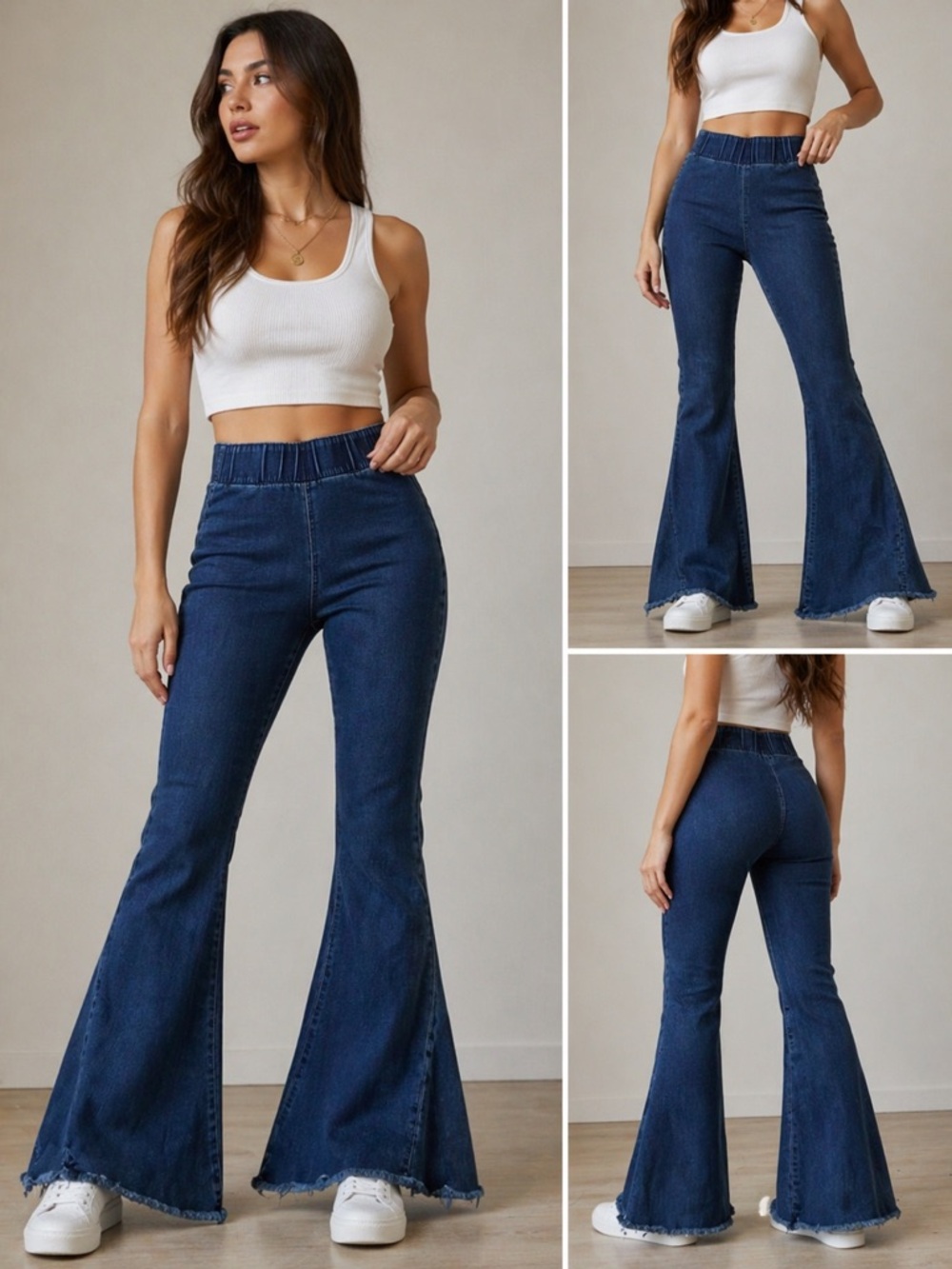 Three Bird Nest Navy Denim Trousers